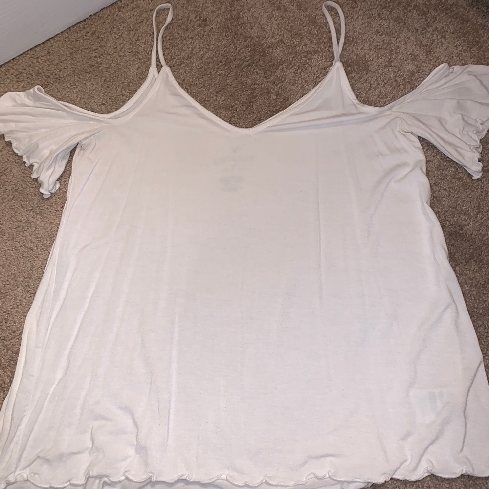 White American Eagle Off The Shoulder Top